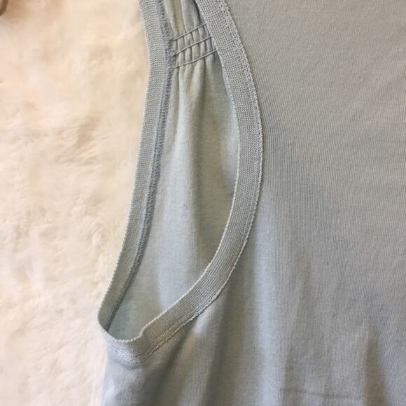 Emerson Light Blue V-Neck w/ Button Tank Top - Picture 7 of 10